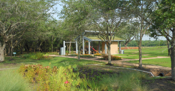 Pavilion with Green Roof at Ghirardi Family WaterSmart Park