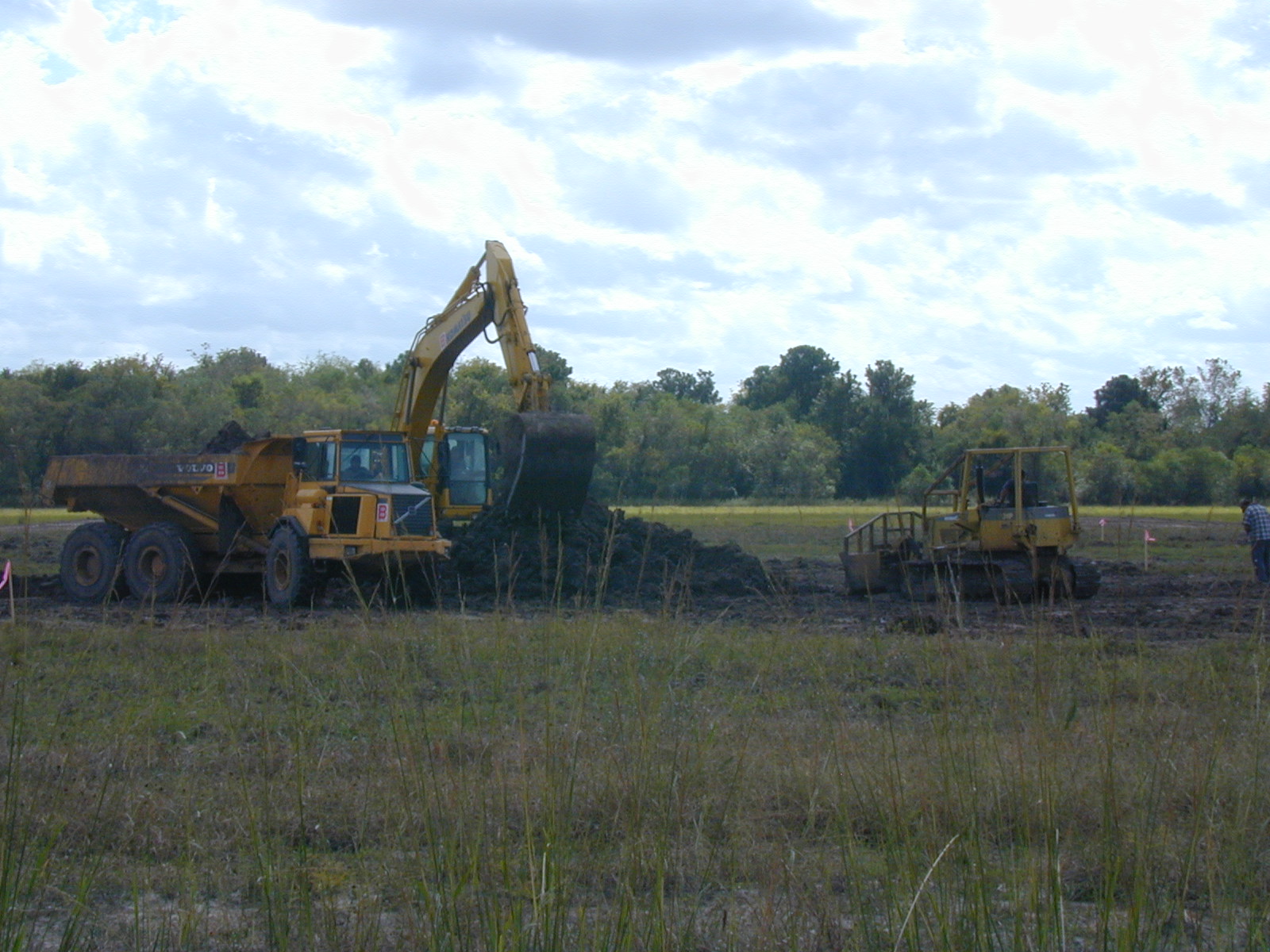 Construction at the Wetland Site